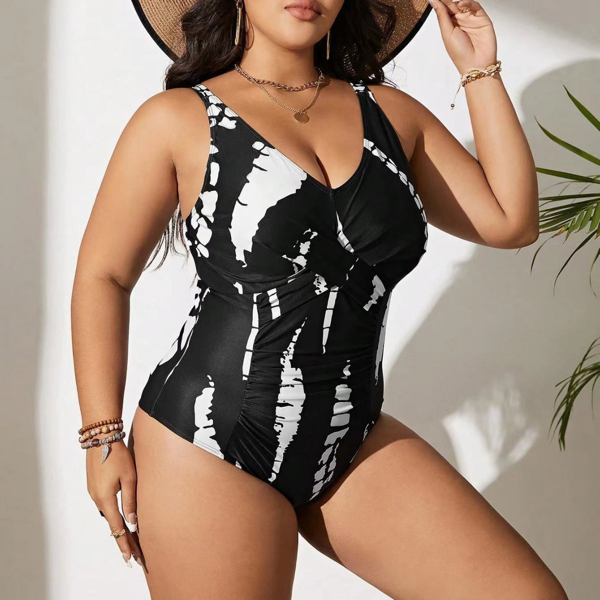 Women Plus Size Swimsuits One Piece Tummy Control Bathing Suits