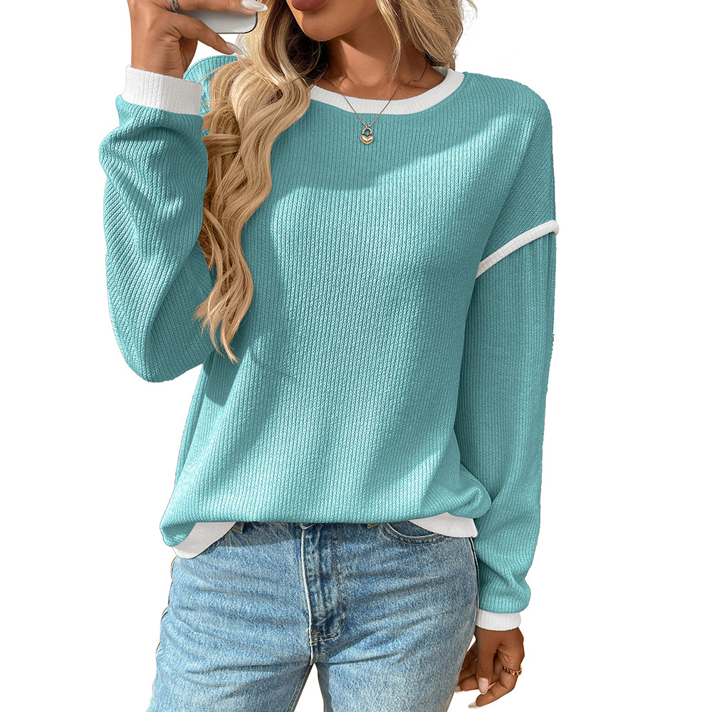 Women's Casual Oversized Off Shoulder Sweater - Image 14