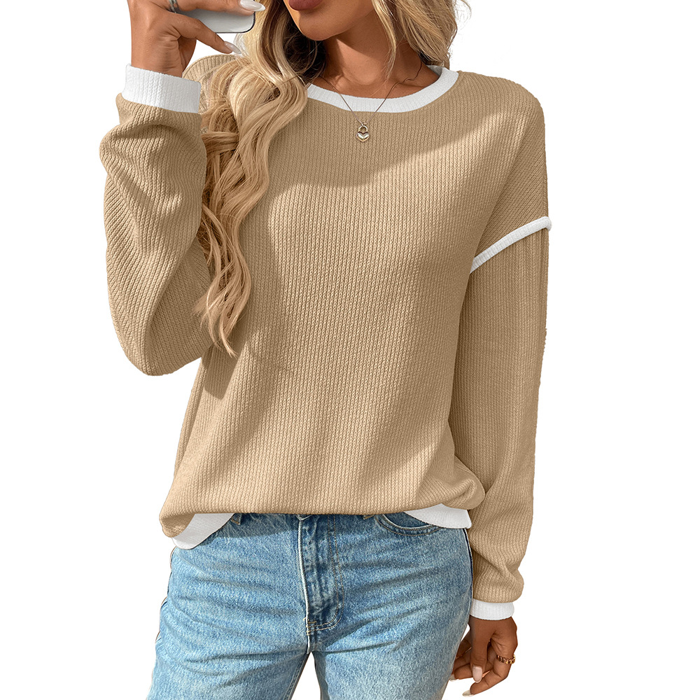 Women's Casual Oversized Off Shoulder Sweater - Image 20