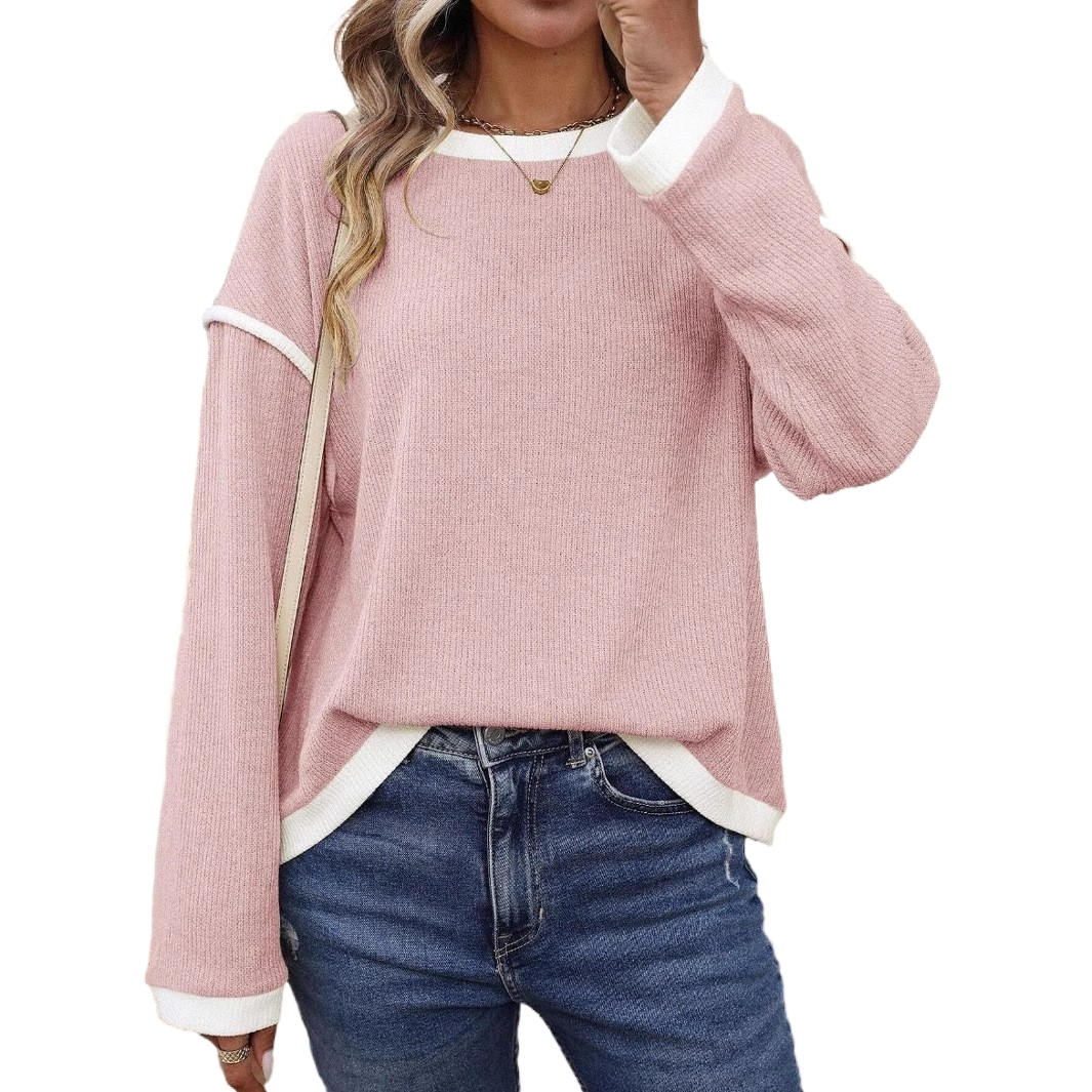 Women's Casual Oversized Off Shoulder Sweater - Image 34