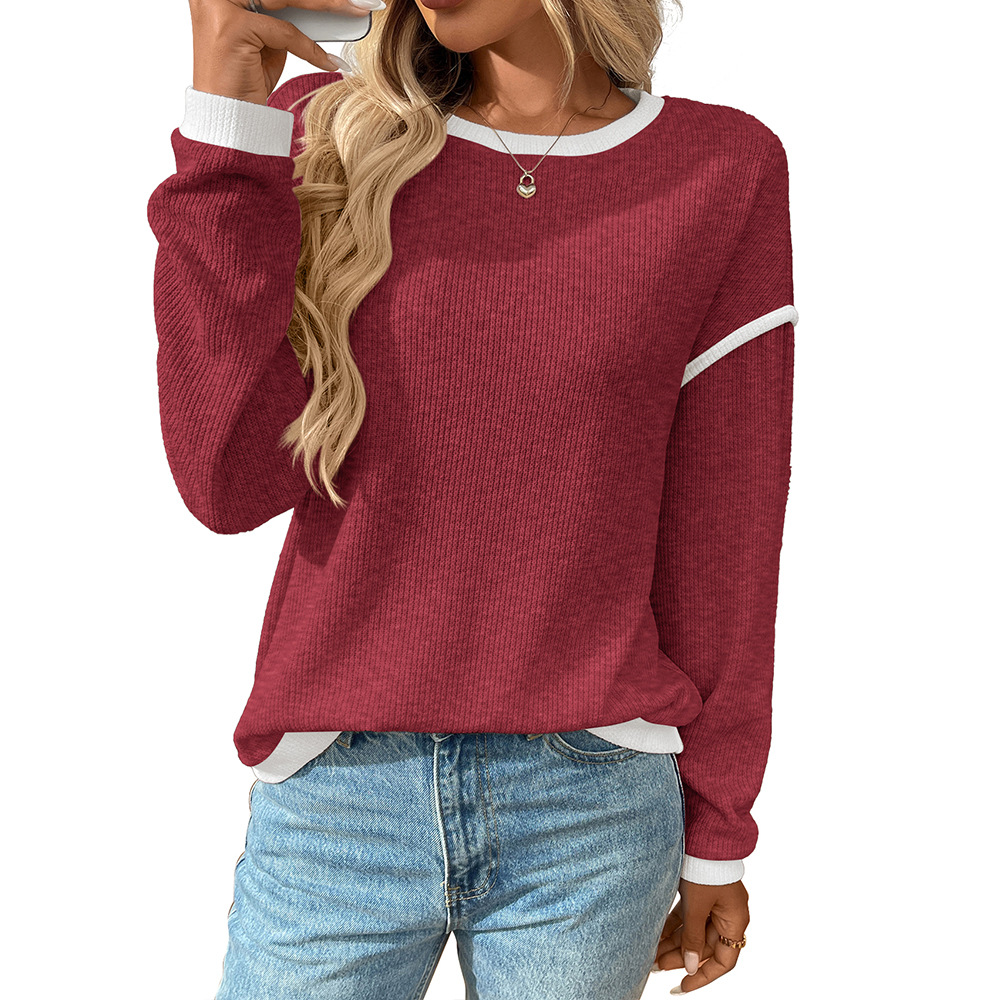 Women's Casual Oversized Off Shoulder Sweater - Image 41